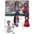 Disney Wish Gift Set med Asha, Dahlia, Magnifico, Valentino, Star og Wish-bobler - dukker 15 cm