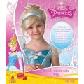 Disney Princess Askepott parykk til barn - blondt oppsatt hår - one size