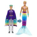 Barbie Dreamtopia Ken 2-i-1 Prins och havsman - blond docka