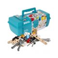 BRIO Builder Startsett 34586 - byggesett i verktøykasse med 49 deler
