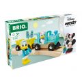BRIO Disney Musse Pigg och hans vänner - lokomotiv med vagn och figurer - Kalle och Kajsa Anka 32260  