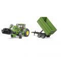 Bruder John Deere 7930 traktor med frontlæsser og tipvogn  - 03055