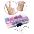 Craft Sensations hobbysett - smykkeperler i oppbevaringsboks - 10 farger