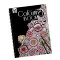 Målarbok med ringpärm - färgläggning för vuxna - blommor