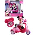 Disney Minni Mus radiostyrt moped med Minni og Figaro figurer - rosa - 16 cm