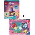 Disney Princess Pakke: LEGO roterende Rapunsel 43214 + Ravensburger puslespill 3x49 brikker
