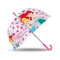 Disney Princess paraply - gjennomsiktig med Ariel og Askepott - 46 cm