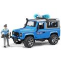 Bruder Land Rover Defender St. Wagon politikjøretøy med pilitimann og tilbehør - 02597