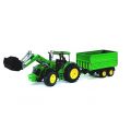 Bruder John Deere 7930 traktor med frontlaster og tippehenger - 03055