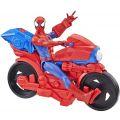 SpiderMan Titan figur och Power Pack Cycle - figur och motorcykel med ljud