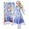 Disney Frozen 2 Elsa dukke med lyseblå kjole med kappe - 30 cm