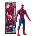 SpiderMan Titan Hero - Spiderman actionfigur med ikonisk blå og rød drakt - 30 cm
