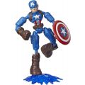 Avengers Bend and Flex Captain America - figur med ekstremt bøyelige og fleksible ledd