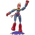 Avengers Bend and Flex Captain Marvel - figur med ekstremt bøyelige og fleksible ledd