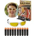 Nerf Ultra Visual Gear beskyttelsesbriller - med 10 dartpiler refill