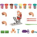 Play Doh Crazy Cuts Stylist lekesett med 8 bokser leire og utstyr - lag ville frisyrer