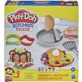 Play Doh Kitchen Creations Flip n Pancakes lekesett med 8 bokser leire - 14 deler