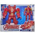 Avengers Mech Strike - Iron Man Ultimate Mech Suit - 2-i-1 actionfigur - 15 cm