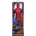 SpiderMan Titan Hero actionfigur med svart och röd dräkt - 30 cm 