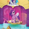 My Little Pony A New Generation - Royal Racing Ziplines - lekeslott med Princess Petals og Cloudpuff figurer - 56 cm
