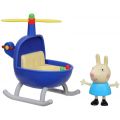 Gurli Gris helikopter med Karina kanin figur