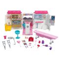 Barbie 2-i-1 ambulans och klinik - med ljud och ljus