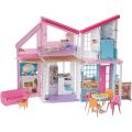 Barbie Malibu House - bärbart dockhus med två våningar och 25 tillbehör