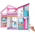 Barbie Malibu House - bärbart dockhus med två våningar och 25 tillbehör