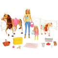 Barbie Hugs 'n Horses Hesteeventyr - Barbie og Chelsea dukker og 2 hester