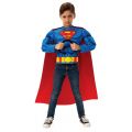 Superman deluxe maskeraddräkt - överdel med mantel - 4-6 år