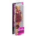 Barbie Fashionistas #113 - docka med rutig klänning