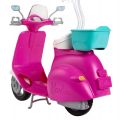 Barbie of scooter - dukke med hjelm og pink scooter - 30 cm