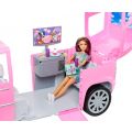 Barbie Party Limousin med Barbie og hennes 3 søstre - rosa bil og 4 dukker - 61 cm