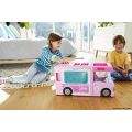 Barbie 3-i-1 Dream Camper autocamper - pick-up bil, autocamper og båd - 60 tilbehør - 57 cm