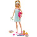 Barbie Wellness - dukke med utstyr til spa
