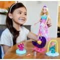 Barbie Dreamtopia Nurturing Story - blond dukke med hund og 2 drager
