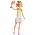 Barbie Karrieredukke - blond tennisspiller dukke med racket og tennisball