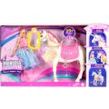 Barbie Princess Adventure - dukke og hest med lys og lyd