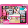 Barbie Karrieredukke Coffee Shop - barista med kafè og over 20 tilbehør