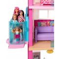 Barbie DreamHouse - dukkehus med 3 etasjer - sklie og heis - med lyd og lys