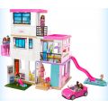 Barbie DreamHouse - lekehus med 3 etasjer - sklie og heis - med lyd og lys - mer enn 75 tilbehør