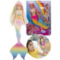 Barbie Dreamtopia Rainbow Magic sjöjungfru - docka som skiftar färg i vatten