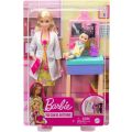 Barbie Karrieredukke barnelege - doktordukke med dukkepasient og tilbehør