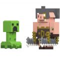 Minecraft Legends actionfigurer Creeper och Piglin Bruiser - 8 cm höga