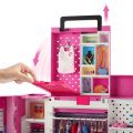 Barbie Fold and Go Dream Closet - 2 etasjer - med stol, kleshengere og flere antrekk