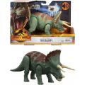 Jurassic World Dominion Roar Strikers Triceratops - interaktiv dinosaur med lyd og bevegelse - 33 cm