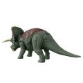 Jurassic World Dominion Roar Strikers Triceratops - interaktiv dinosaur med lyd og bevegelse - 33 cm