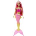 Barbie Dreamtopia havfruedukke med lyserødt hår - lyserød og gul hale