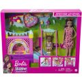Barbie Skipper barnevakt dukke med barn og tilbehør