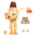Barbie Cutie Reveal Kitty - dukke med oransje kattekostyme og kjæledyr - 10 overraskelser